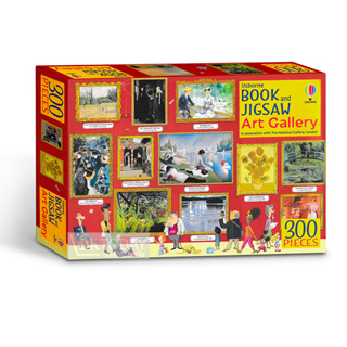 DKTODAY หนังสือ USBORNE BOOK AND JIGSAW ART GALLERY (300 PIECES)