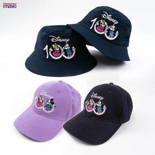 Disney 100 Years Of Wonder Bucket &amp; Cap - หมวก แก๊ป และหมวกบักเก็ตดิสนีย์ 100 ปี สินค้าลิขสิทธ์แท้100% characters studio