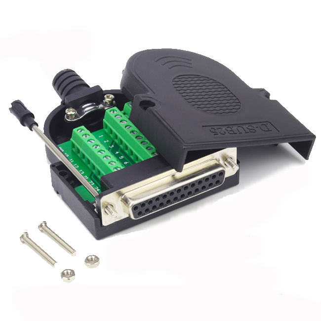 DB25 Solderless RS232 DSUB Serial to 25pin Port Terminal Male Female