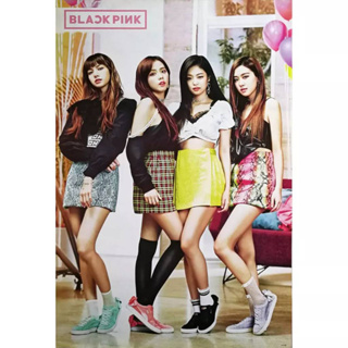 โปสเตอร์ blackpink แบล็กพิงก์ วง ดนตรี เกาหลี BLACK PINK รูป ภาพ ติดผนัง สวยๆ poster 34.5 x 23.5 นิ้ว(88x60ซม.โดยประมาณ)