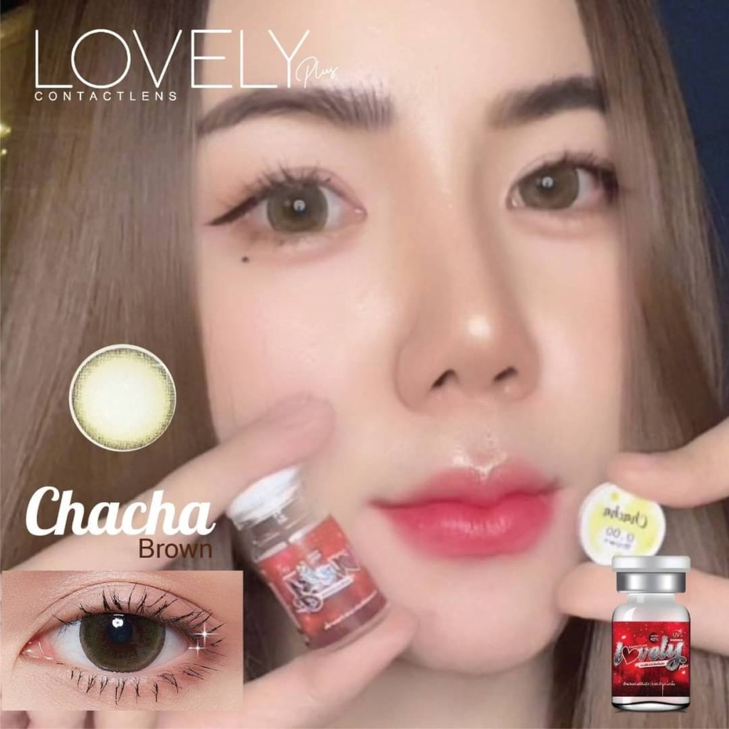 คอนแทคเลนส์-chacha-brown-gray-lovelyplus-ขนาดมินิ