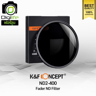 K&amp;F Concept Filter ND2-400 Fader ฟิลเตอร์ ปรับความเข้มได้ ขนาด 37, 40.5, 49, 52, 55, 58, 62, 67, 72, 77, 82 mm.