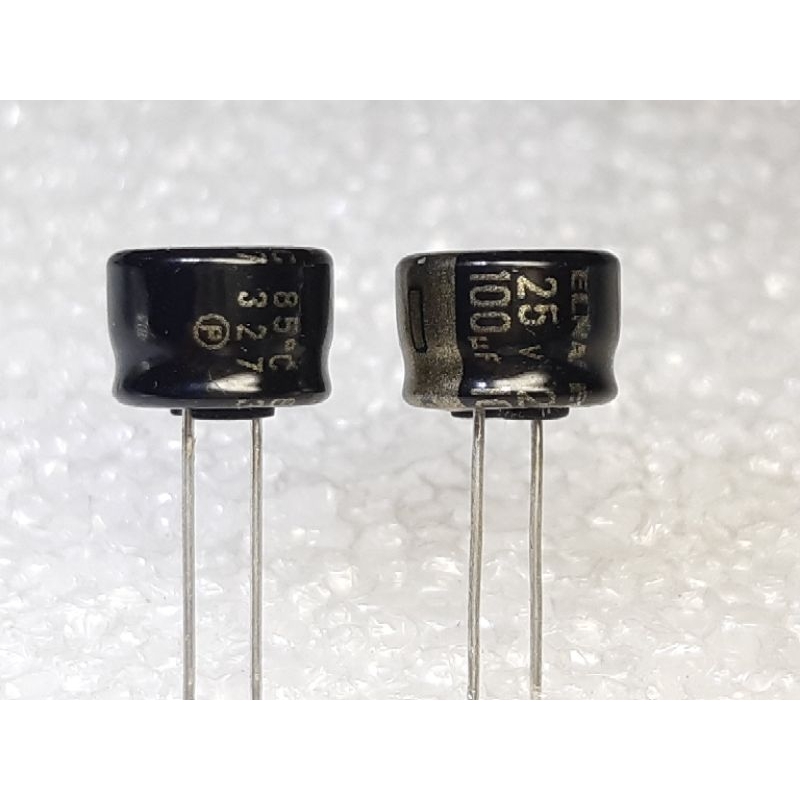 Elna R2A 100uf 25v capacitor ตัวเก็บประจุ คาปาซิเตอร์ | Shopee Thailand