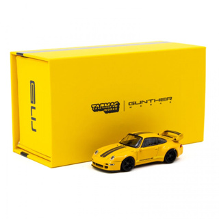Tarmac Works T64-TL054-YL 1/64 GUNTHER WERKS 993 REMASTERED YELLOW DIECAST SCALE MODEL CAR