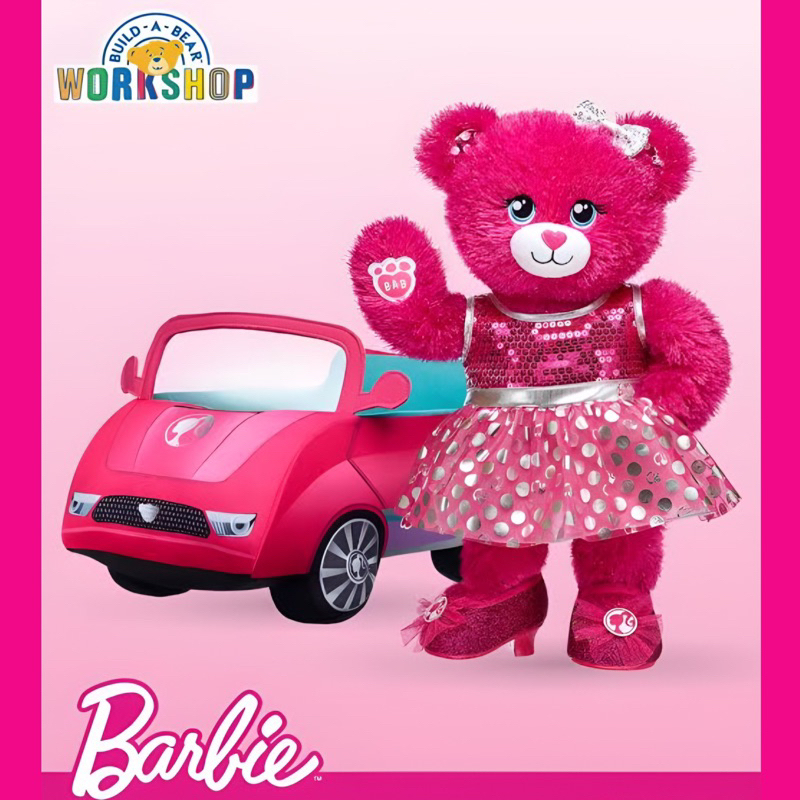ขายดี-ตุ๊กตาหมี-บิ้วอะแบร์-รุ่นบาร์บี้-สีสวย-build-a-bear-สินค้ามือสองคุณภาพสูงนำเข้าจากอเมริกา