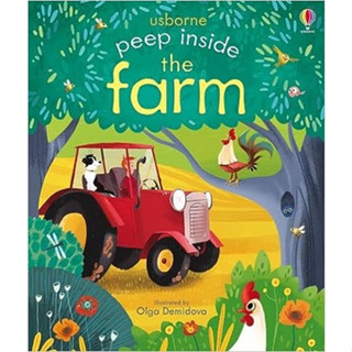 DKTODAY หนังสือ USBORNE PEEP INSIDE THE FARM  (AGE 3+)