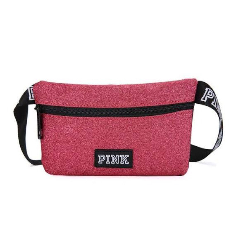 Victoria's Secret Fanny Pack Pink Glitter Shopee Thailand