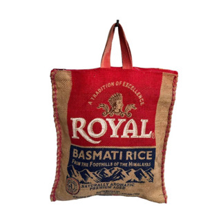 Royal Basmati Rice กระเป๋าผ้ากระสอบ ถุงกระสอบ วินเทจ