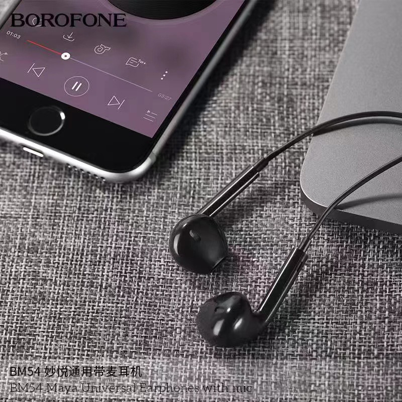 borofone-bm54-หูฟัง-bm54-small-talk-earphones-with-microphone-สายยาว1-2เมตร-หูฟังมีสายแจ๊ค3-5-หูฟังเสียงดี-260766t