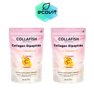 [2 ซอง] COLLAFISH Collagen Dipeptide Plus Vitamin C คอลลาฟิช คอลลาเจน ไดเปปไทด์พลัส วิตามินซี [120 g.]