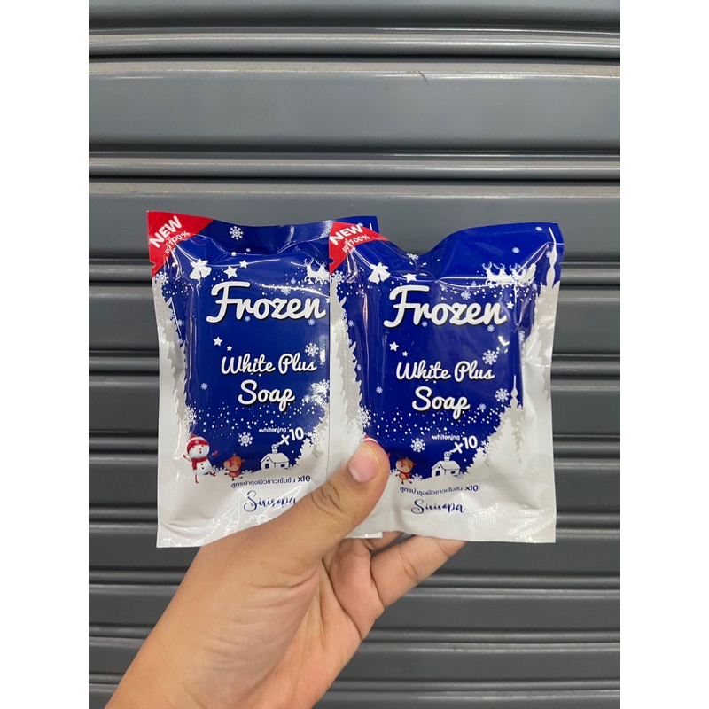 สบู่โฟรเซ่นไวท์พลัสโซฟ-ซอง80g
