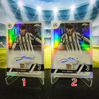 MATIAS SOULE ลายเซ็นต์ การ์ดฟุตบอล 2022-23 TOPPS CHROME