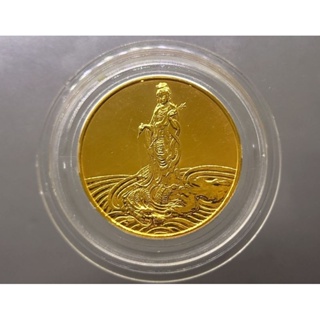 เหรียญพระมหาโพธิสัตว์กวนอิม แท้ 💯% ญสส เนื้อชุบทอง ขนาด 3เซ็น วัดบวรนิเวศวิหาร ปี2536 ไม่ผ่านใช้ #เจ้าแม่กวนอิม #ของสะสม