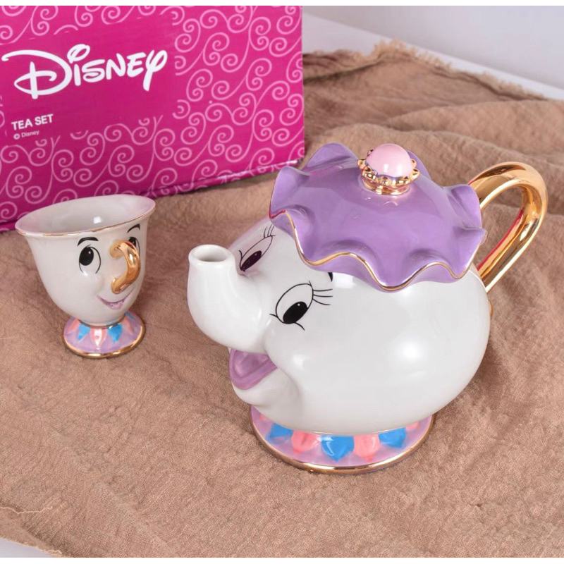Teapot Set Beauty and the beast (China) กาน้ำชา แก้ว จาน | Shopee Thailand