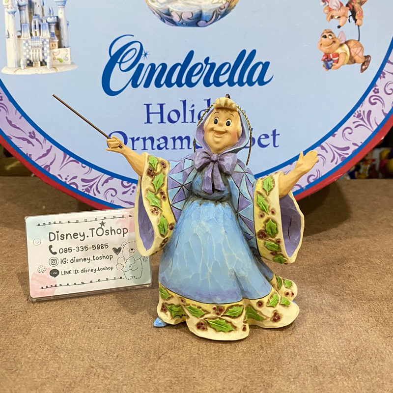 disney-ornament-jim-shore-พร้อมส่ง-cinderella-holiday-ornament-set