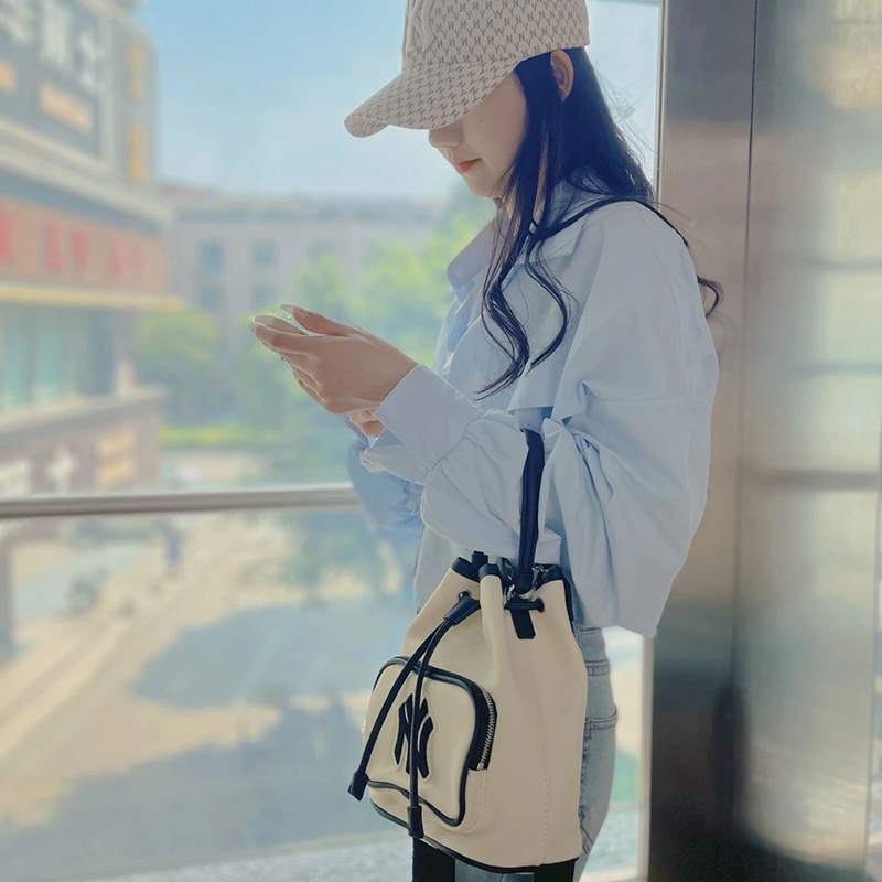 mlb-bucket-bag-ny-handbag-crossbody-shoulder-women-drawstring-bag-กระเป๋าถัง