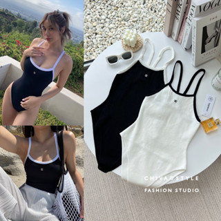 -𝐂𝐡𝐢𝐯𝐚- พร้อมส่ง‼️CC Bodysuit | บอดี้สูทแบรนด์ดัง เกรด Hi-end🥂