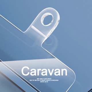 Caravan Crew Transparent Clear Lanyard Clip Back Stickers เครื่องรางโทรศัพท์