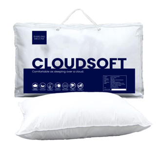 Darling deluxe Cloudsoft หมอนขนห่านเทียม หมอนไมโครเจล หมอนสุขภาพ 19x29 นิ้ว นุ่มสบาย เหมือนนอนโรงแรม