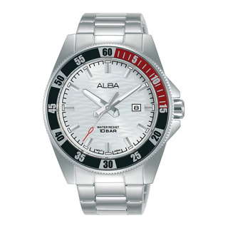 🎁ALBA นาฬิกาข้อมือผู้ชาย สายสแตนเลส รุ่น AG8L99X - สีเงิน ของแท้ 100% ประกัน 1 ปี