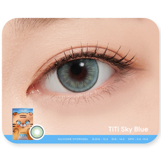 [พร้อมส่ง] SISSE LENS [เลนส์ราย 6 เดือน] TiTi Sky Blue คอนแทคเลนส์ เกาหลี (Sissè Lens)