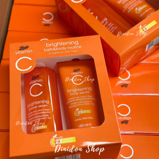 ((พร้อมส่ง)) Boots Vitamin C Brightening Bath &amp; Body Routine (SET)