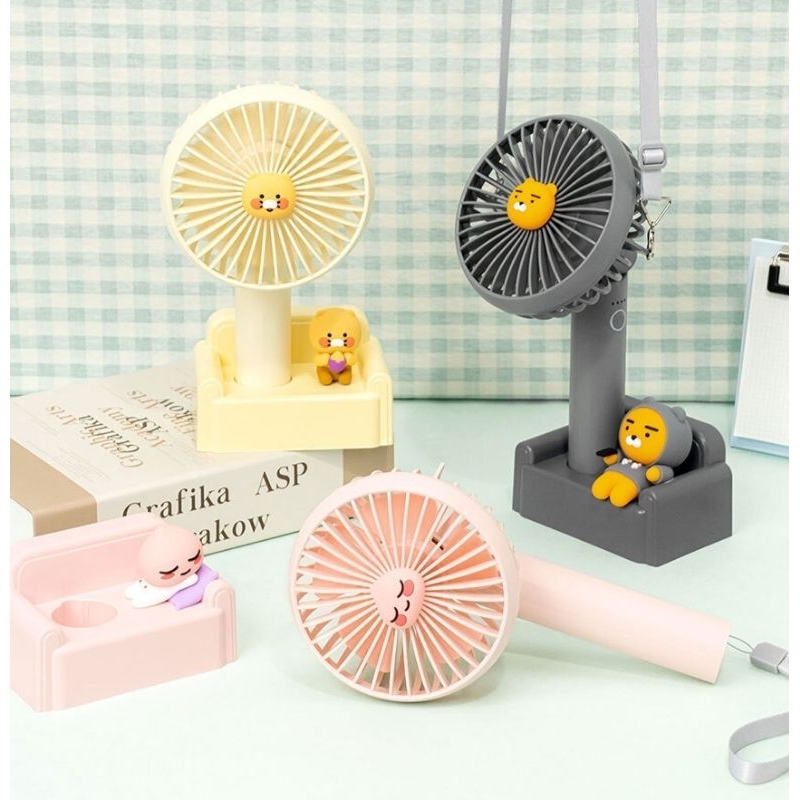 พร้อมส่ง-ของแท้-kakaofriends-relaxing-handy-porttable-fan