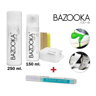 โค้ดBAZNOV3ลดทันที65 Bazooka Spray and Cleaner with Midsole whiter (โปร2 สเปรย์กันน้ำและชุดทำความสะอาด+ปากกาทาขอบรองเท้า