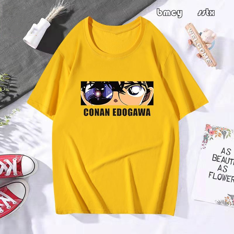 เสื้อยืด-anime-detective-conan-anime-handsome-eyes-of-conan-ตัวละครตัวใหญ่-ไซส์ใหญ่-ใหม่