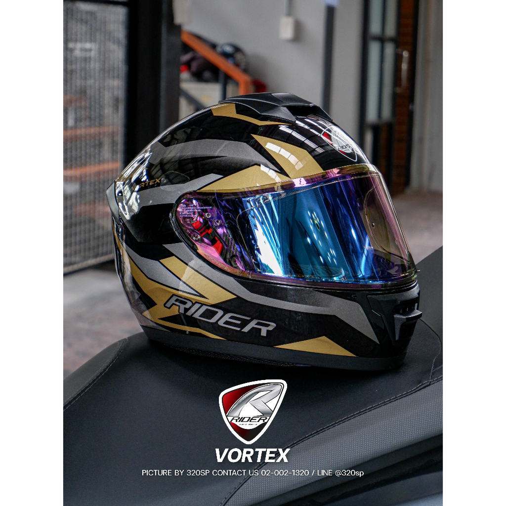 หมวกกันน็อค Rider Vortex 2023 ลายใหม่ล่าสุด ส่งไว!!! | Shopee Thailand