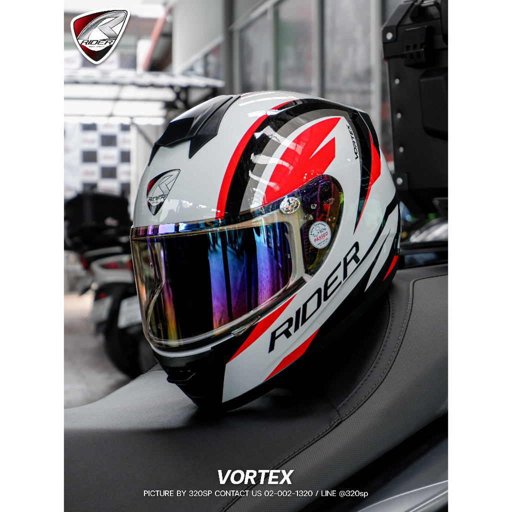 หมวกกันน็อค Rider Vortex 2023 ลายใหม่ล่าสุด ส่งไว!!! | Shopee Thailand