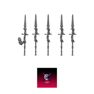 Grimdark scifi miniatures parts Spear04