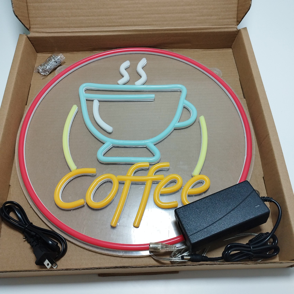 ป้ายไฟcoffee-ป้ายไฟled-ป้ายไฟอะคริลิค-นำไปตกแต่งหน้าร้าน-ให้โดดเด่นสวยงาม-ดึงดุดลูกค้า-ป้ายไฟตัวอักษร-ป้ายไฟวิ่ง