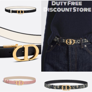 DIOR 30 MONTAIGNE REVERSIBLE BELT / 30 MONTAIGNE เข็มขัดแบบกลับด้านได้