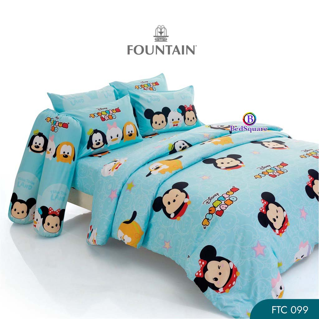 tsumtsum-ชุดเครื่องนอน-ผ้าปูที่นอน-ผ้านวม-ลิขสิทธิ์แท้-ยี่ห้อ-fountain