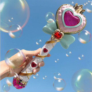 🎀🎀🎀ProudNada Toys ของเล่นเด็ก ไม้คฑา มีเสียงมีไฟ เป่าฟองได้ HAI YU Bubble Fairy wand