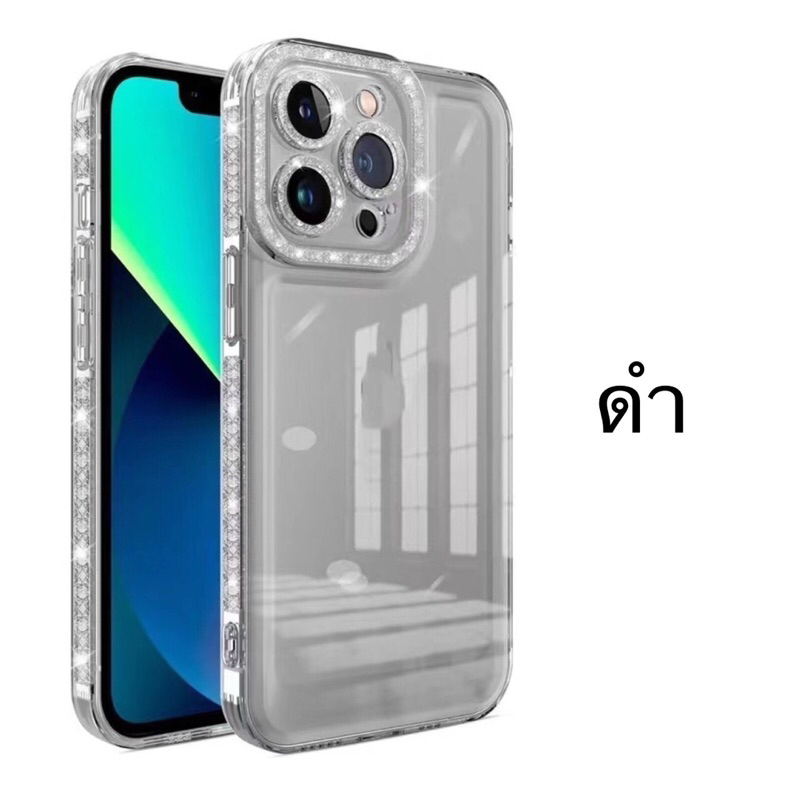 เคสdaimond-หลังใสขอบกากเพชร-สำหรับรุ่น-infinix-smart7-รูปตัวอย่าง-สินค้าตรงรุ่น