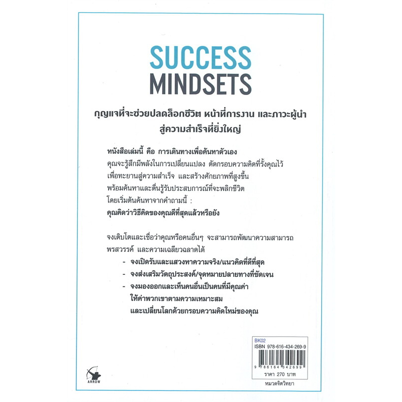 พร้อมส่ง-ไรอัน-ก็อตเฟรดซัน-success-mindsets-วิธีคิดของคุณดีที่สุดแล้วหรือยัง-หนังสือ-จิตวิทยา-คาวมคิด-mindset