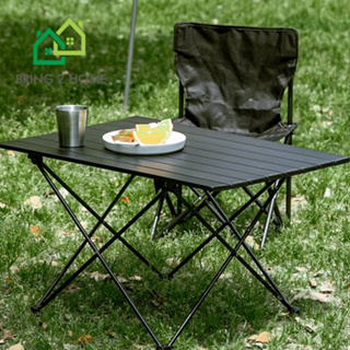 Bring 2 Home  โต๊ะพับอลูมิเนียม สำหรับแคมป์ปิ้ง น้ำหนักเบา ฟรีถุงจัดเก็บ พกพาสะดวก ขายเฉพาะโต๊ะ Camping
