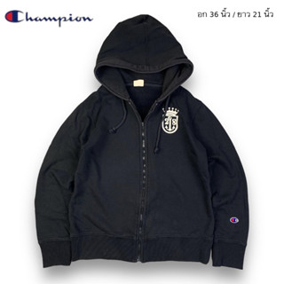 Champion Hooded Jacket มือสอง สีดำ