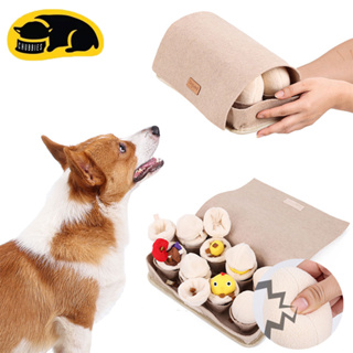 💖พร้อมส่ง💖C270 พรมฝึกดมกลิ่นหาของสุนัขเล่นเองได้   Eggs Box Snuffle Toy ฝึกทักษะการดมการหา ไม่ให้เหงาหรือเบื่อ ซักได