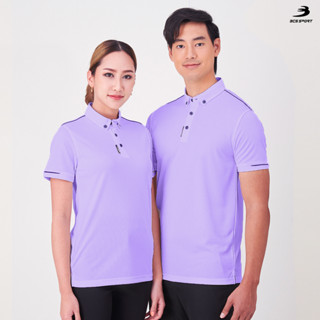 BCS SPORT เสื้อคอโปโลแขนสั้น ACTIVE POLO สีม่วงอ่อน (มีไซส์ SS-8L) รหัส P005 เนื้อผ้า COOLISM