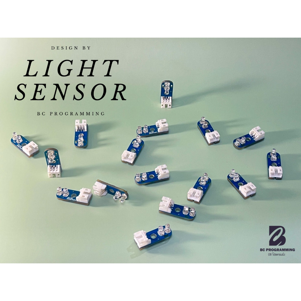 (10 ฟรี! 1) เซนเซอร์แสง Light sensor หุ่นยนต์เดินตามเส้น ขั้ว PH2.0 สำหรับทำ Arduino Robot หุ่นยนต์