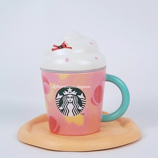 🍭[ พ ร้ อ ม ส่ ง ] แก้วเซรามิก ฝาปิดไอศกรีม Summer 3 Collection / Starbucks แท้💯‼️