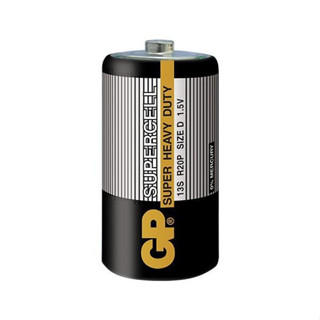 ถ่าน D GP Carbon Zine Supercell (13S-R20P) size D 1.5V แพค2ก้อน (สินค้าพร้อมส่ง)