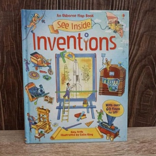 #มือสอง An Usborne flap book See inside Inventions. (Boardbook)