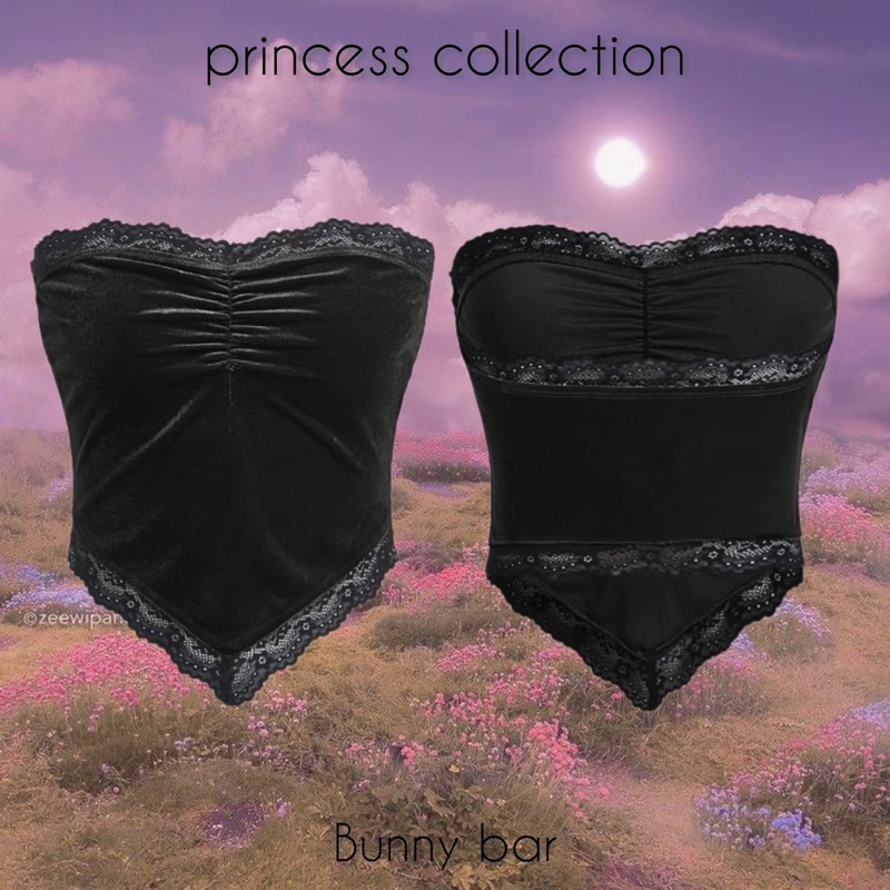 princess-collection-เกาะอกสีดำ-เกาะอกลูกไม้