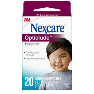 Nexcare 3M Eyepatch Junior 20 แผ่น แผ่นปิดตาเด็กเล็ก 20 ชิ้น 3เอ็ม