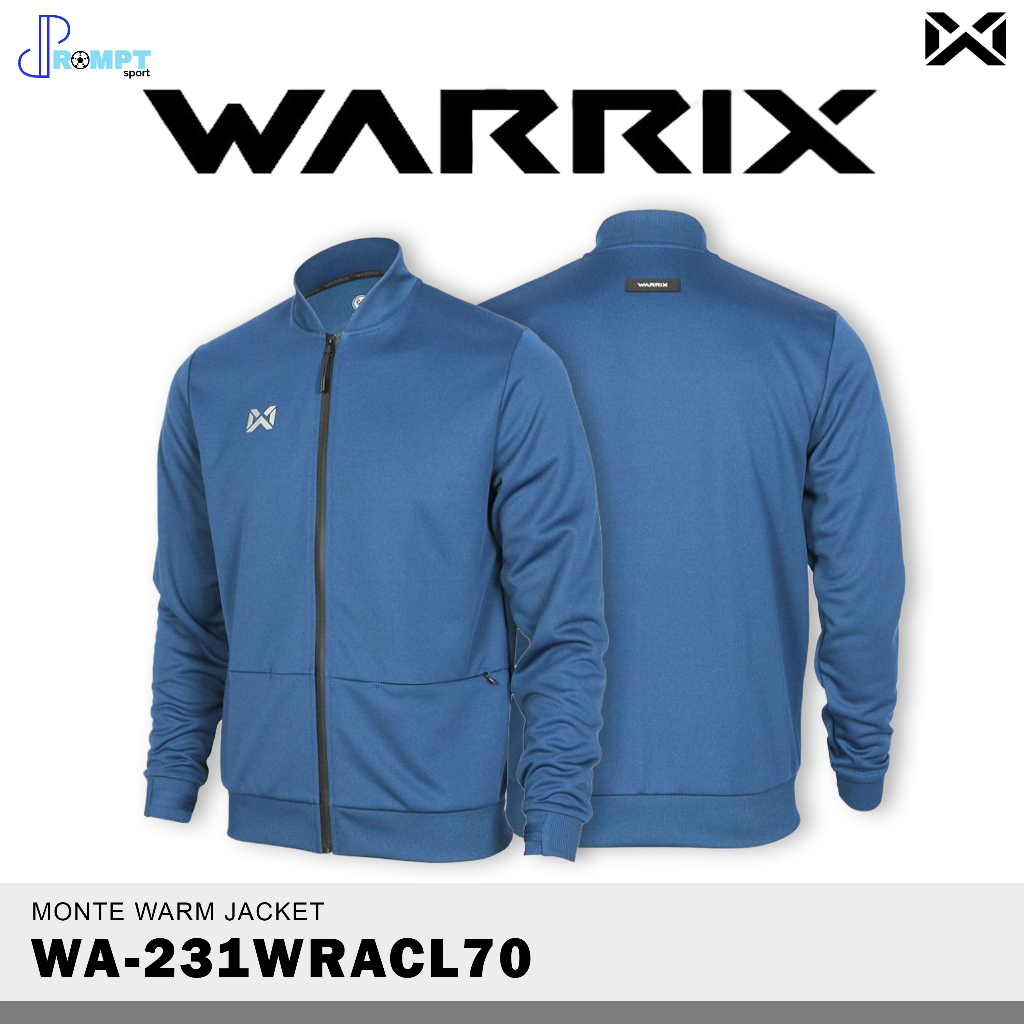 เสื้อวอร์มแจ็คเก็ตชาย-เสื้อวอร์มแจ็คเก็ตแขนยาว-วอริกซ์-warrix-wa-231wracl70-ของแท้100