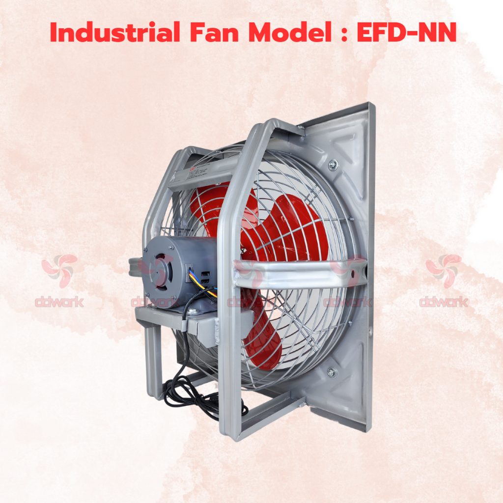 พัดลมอุตสาหกรรม-18-นิ้ว-efd-nn-แบบขับตรงใบพัด-18-นิ้ว-ขอบนอก-56x56-ซม-พัดลมโรงงาน-พัดลมใบแดง-พัดลมระบายอากาศ-พัดลมโกดัง